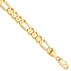 10K 8.75mm Concave Figaro Chain