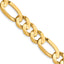 8.75mm 10K Yellow Gold Concave Figaro Chain - Sophia Jewelers