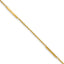 14k Cable Chain and Bar 3-Station 9 inch Plus 1 inch Extender - Total 10 inch Anklet - Sophia Jewelers