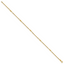 14K Polished and Diamond-cut 5-Station Beaded Mixed Link 10 inch Anklet - Sophia Jewelers