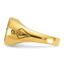 14k Men's Polished and Grooved with Oval Onyx Blue Lodge Master Masonic Ring - Sophia Jewelers