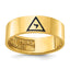 Men's Degree Grand Elect Masonic Ring in 10K Yellow Gold, Size 10 - Sophia Jewelers