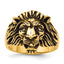 14k Mens Diamond and Ruby Antiqued Lion Ring Mounting, Mounting Only - Sophia Jewelers