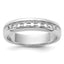 14k White Gold Polished Nine Stone Men's Ring Mounting, Mounting Only - Sophia Jewelers