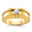 14k Mens 1/3 carat Diamond Complete Ring - Sophia Jewelers
