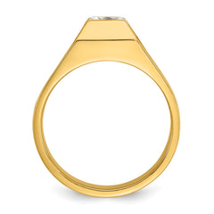 14k 1 carat Lab Grown Diamond VS/SI+ G+ Complete Men's Ring