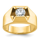 14k 1 carat Lab Grown Diamond VS/SI+ G+ Complete Men's Ring