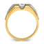 14k Two-tone Mens Diamond Ring Mounting, Mounting Only - Sophia Jewelers