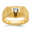 Men's Lab-Grown Diamond Ring in 14K Yellow Gold (1/3 ct. tw.), Size 10 - Sophia Jewelers