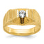 Men's Diamond Ring in 14K Yellow Gold, 4.4mm (1/3 ct. tw.), Size 10 - Sophia Jewelers