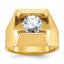 14k 2 1/2 carat Lab Grown Diamond VS/SI+ G+ Complete Men's Ring - Sophia Jewelers