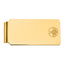 14k Men's Polished and Beaded Masonic Circle Large Money Clip