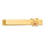 14k Men's Polished and Textured with Red Enamel Masonic Shriner Medium Tie Bar
