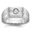 Men's Diamond Ring in 14K White Gold, 9.4mm (1/5 ct. tw.), Size 10 - Sophia Jewelers