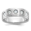 Men's Diamond Ring in 14K White Gold, 8.09mm (1/2 ct. tw.), Size 10 - Sophia Jewelers