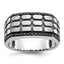 Men's Cobblestone Black Diamond Ring in 14K White Gold (3/8 ct. tw.), Size 10 - Sophia Jewelers