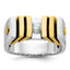 14k Two-tone Mens Diamond Ring Mounting, Mounting Only - Sophia Jewelers