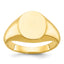 14k 14x12mm Men's Round Signet Ring - Sophia Jewelers