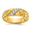 Men's Diamond Nugget Ring in 14K Yellow Gold (1/15 ct. tw.), Size 10 - Sophia Jewelers