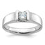 14k White Gold Mens 1/2 carat Diamond Complete Ring - Sophia Jewelers