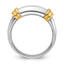 14k Two-tone 1 carat Lab Grown Diamond VS/SI+ G+ Complete Men's Ring