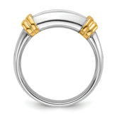 14k Two-tone 1 carat Lab Grown Diamond VS/SI+ G+ Complete Men's Ring