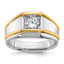 Men's Lab-Grown Diamond Solitaire Ring in 14K Two-Tone Gold (1 ct. tw.), Size 10 - Sophia Jewelers