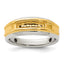 14k Two-tone Five Stone Polished Men's Ring Mounting, Mounting Only - Sophia Jewelers