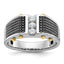 Men's Lab-Grown Diamond Ring in 14K Two-Tone Gold, 7.15mm (1/4 ct. tw.), Size 10 - Sophia Jewelers