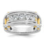 Men's Cut Out Five-Stone Lab-Grown Diamond Ring in 14K Two-Tone Gold, 3.6mm (1 ct. tw.), Size 10 - Sophia Jewelers