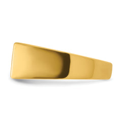 14k Two-tone 1 1/4 carat Lab Grown Diamond VS/SI+ G+ Complete Polished and Brushed Men's Ring