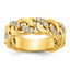 14k Mens Link Design Diamond Ring Mounting, Mounting Only - Sophia Jewelers