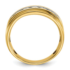14k Men's Polished Ring Mounting - Sophia Jewelers