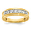 14k Polished Men's Ring Mounting, Mounting Only - Sophia Jewelers