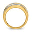 14k Mens Polished and Milgrain Ring Mounting, Mounting Only - Sophia Jewelers