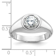 14k White Gold Men's Diamond Ring Mounting (No Stones Included)