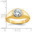 14k Men's Diamond Ring Mounting (No Stones Included)