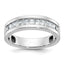 Men's Square 11-Stone Diamond Ring in 14K White Gold (1 ct. tw.), Size 10 - Sophia Jewelers