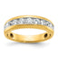 IBGoodman 14k with White Rhodium-Platedodium Men's Polished 1/2 Carat AA Quality Diamond Ring
