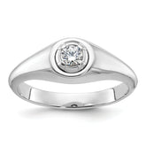 14k White Gold Men's Diamond Ring Mounting (No Stones Included)