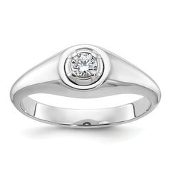 14k White Gold Men's Diamond Ring Mounting (No Stones Included)