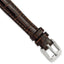 DeBeer Dark Crocodile-Grain Watch Band in Leather - Sophia Jewelers