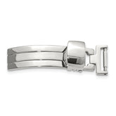 10mm Silver-tone Deployment Buckle