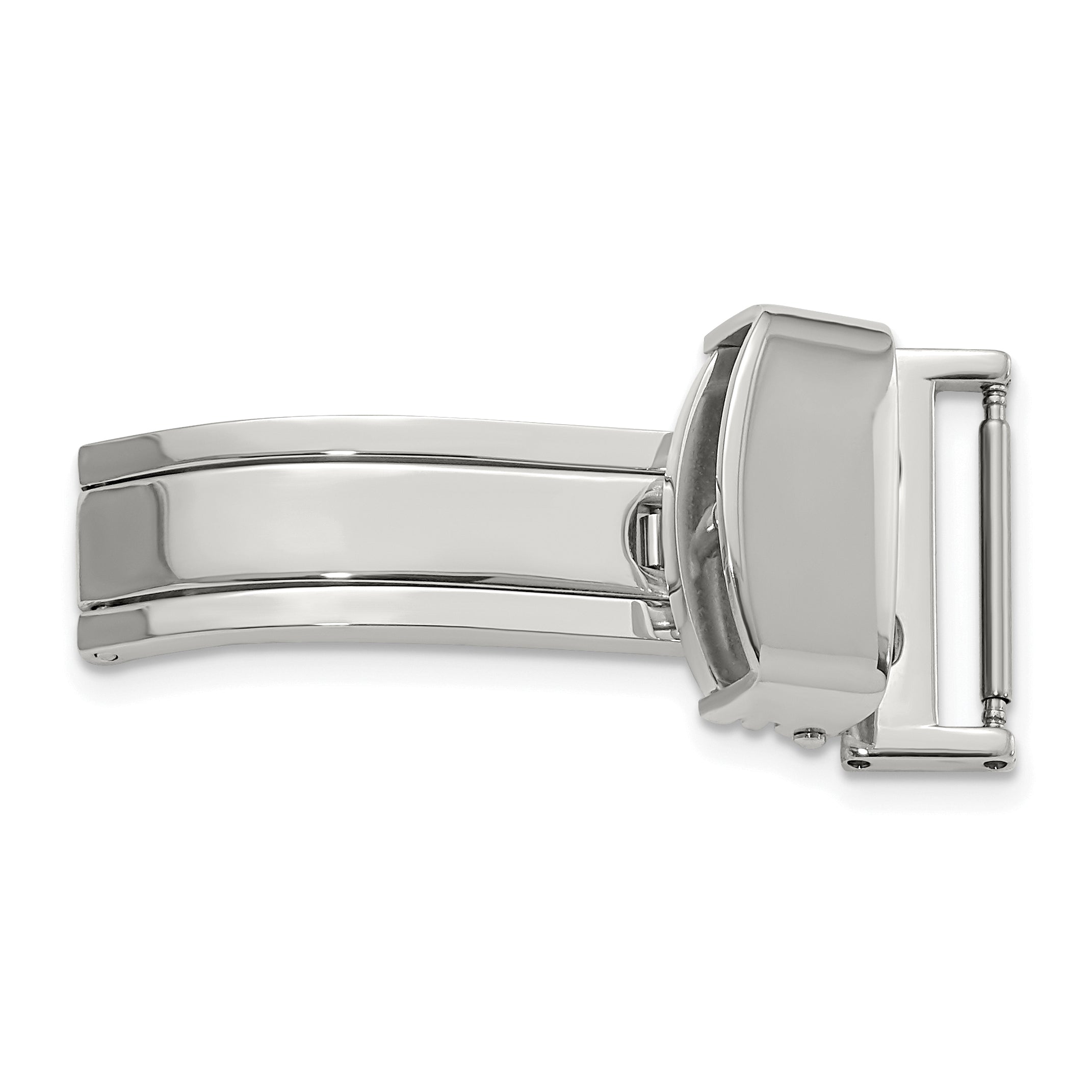 16mm Silver-tone Deployment Buckle