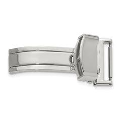 16mm Silver-tone Deployment Buckle
