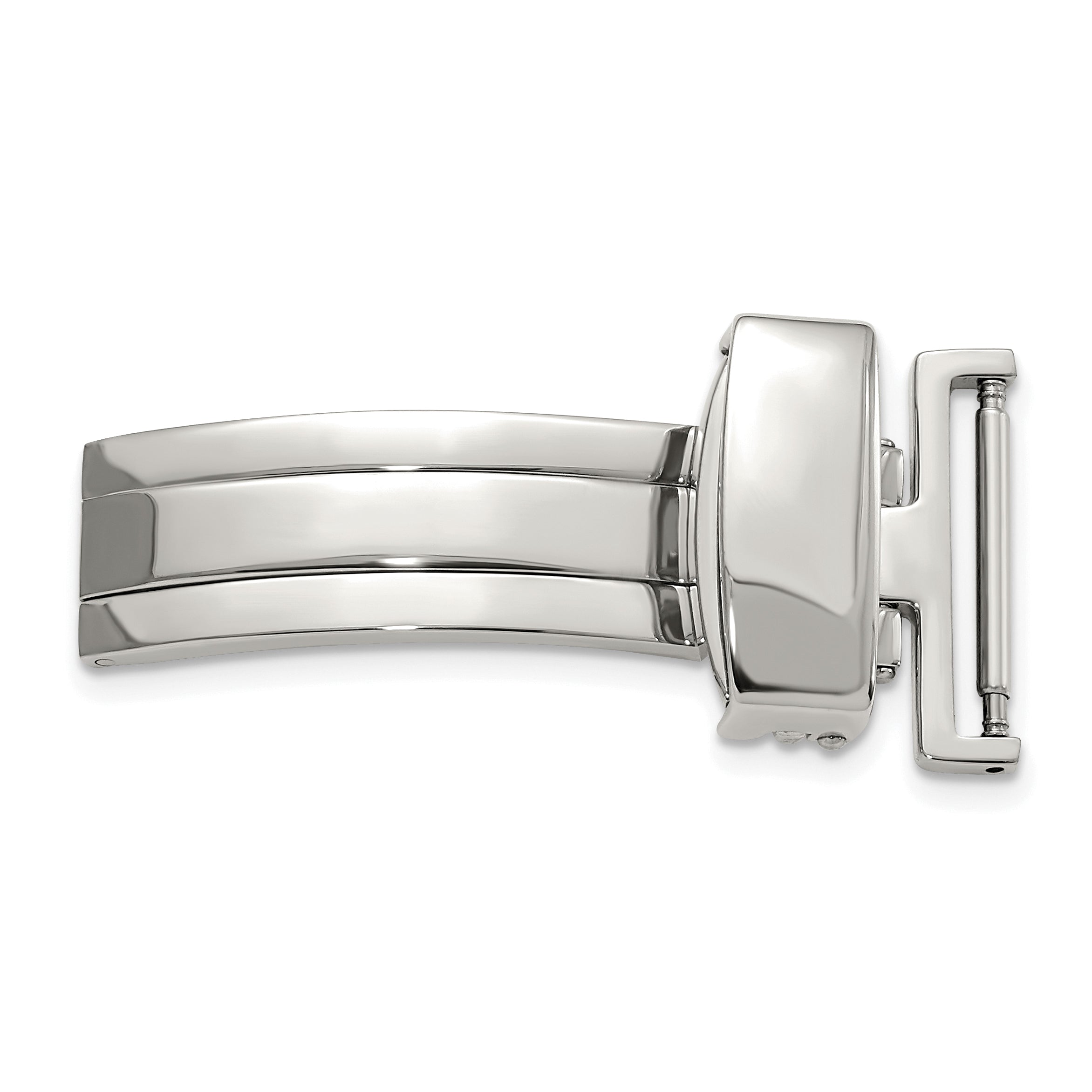 18mm Silver-tone Deployment Buckle