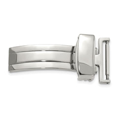 18mm Silver-tone Deployment Buckle