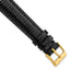 DeBeer Black Leather Watch Band in Lizard - Sophia Jewelers