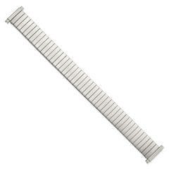 Mens Long 16-20mm Satin Stainless Steel 7.25 inch Expansion Watch Band