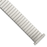 Mens Long 16-20mm Satin Stainless Steel 7.25 inch Expansion Watch Band